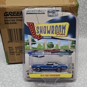 Blue 1974 Ford Thunderbird Showroom Limited Edition 1:64 Scale Die-cast Car